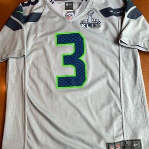 Russel Wilson Super Bowl XLIX jersey